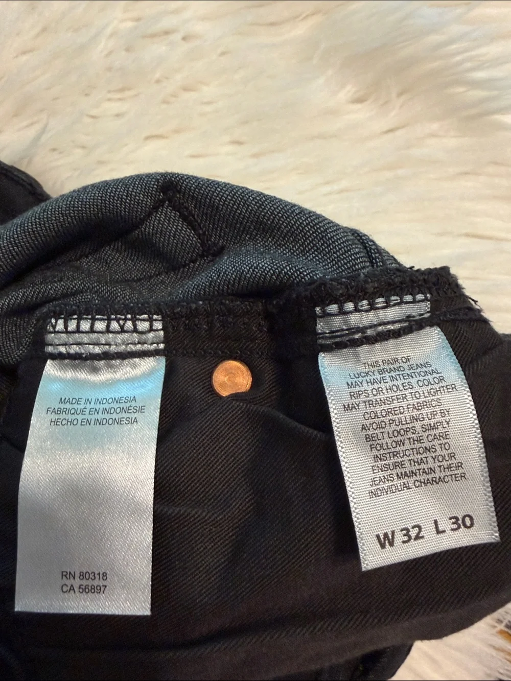 Lucky Brand Black Men's Straight-Leg Jeans size 32/30 brand new